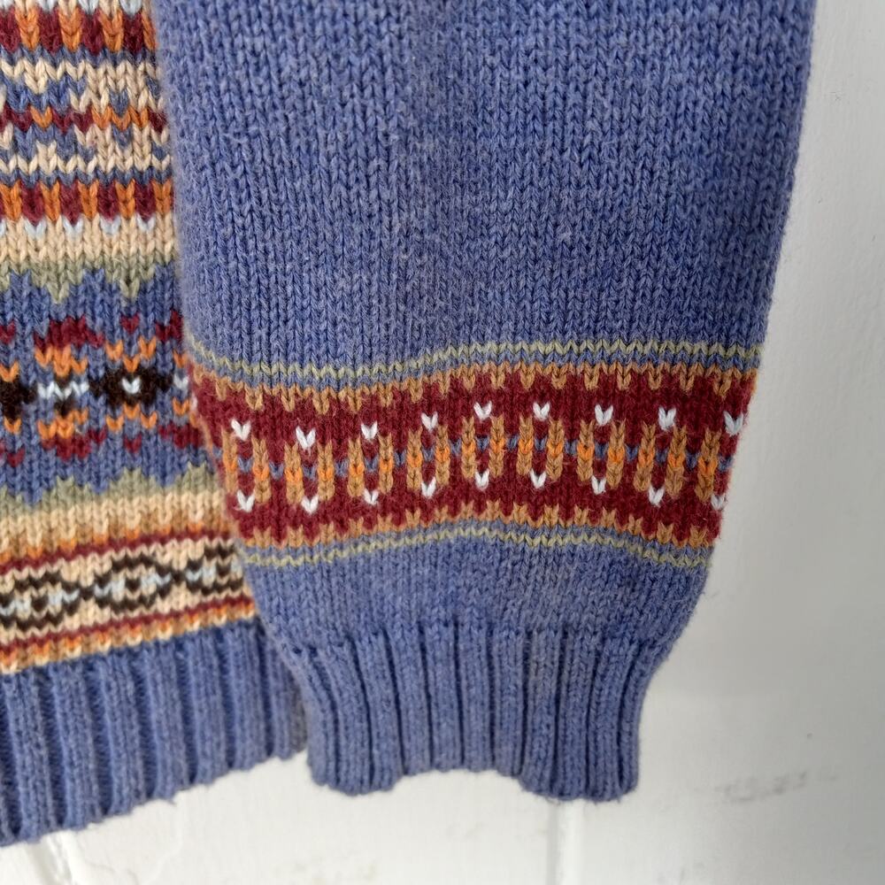 HANNA ANDERSSON Nordic Print V-Neck Knit Sweater Size 120 US Size 6 - Picture 4 of 6